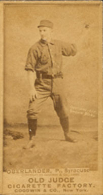 1887 Old Judge Oberlander, P. Syracuse #348-3b Baseball Card