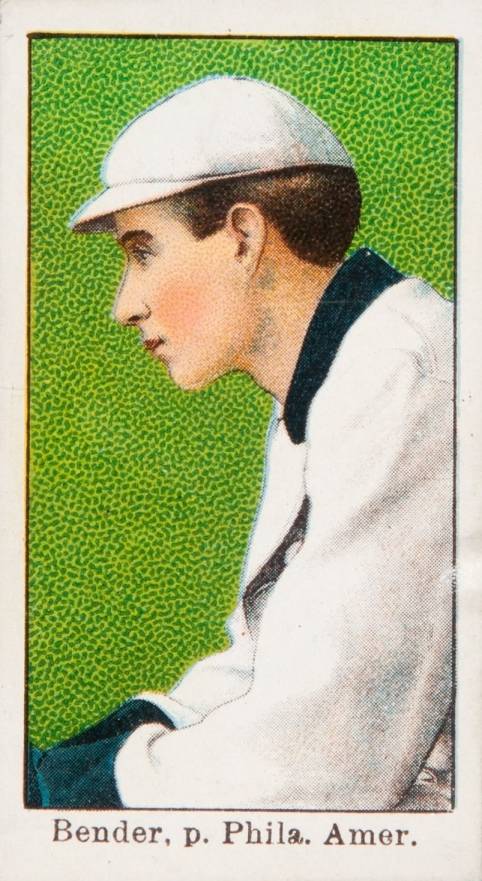 1909 Anonymous Bender, p. Phila. Amer. # Baseball Card