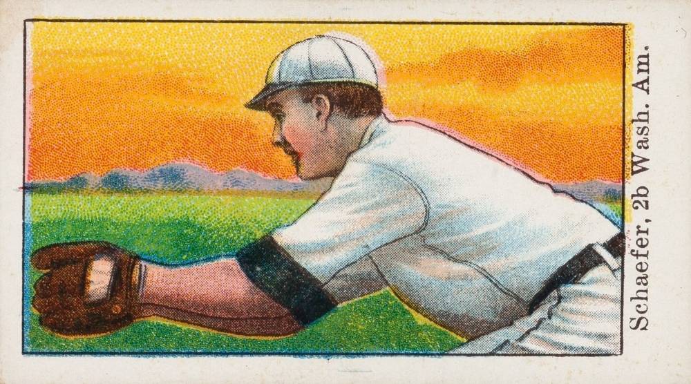 1909 Anonymous Schaefer, 2b. Wash., Amer. # Baseball Card