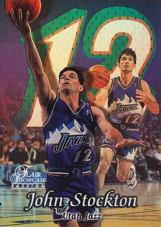1998 Flair Showcase John Stockton #60 Basketball Card