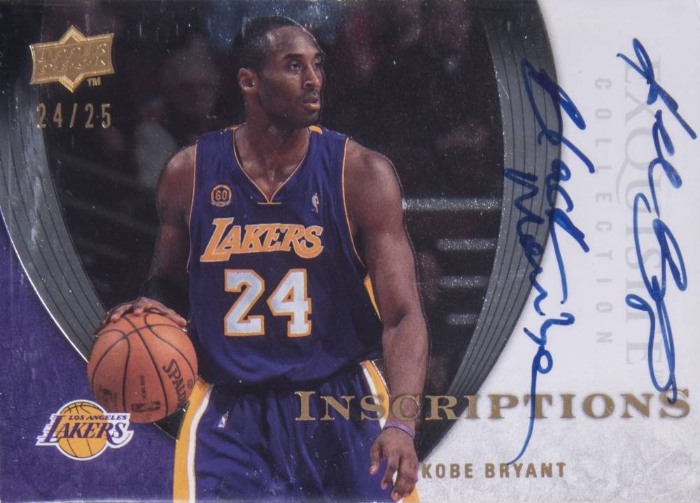 2007 Upper Deck Exquisite Collection Inscriptions Kobe Bryant #IA-KB Basketball Card