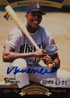 1995 SP Top Prospects Autographs Vladimir Guerrero # Baseball Card