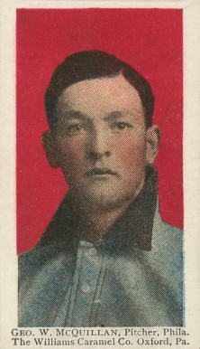 1910 Williams Caramel Geo.W. McQuillan, Pitcher, Phila. # Baseball Card