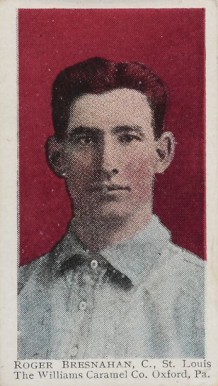 1910 Williams Caramel Roger Bresnahan, C., St. Louis # Baseball Card