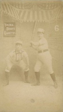 1886 Dixie Cigarettes Girl Baseball Players The Champion Batter #9 Baseball Card