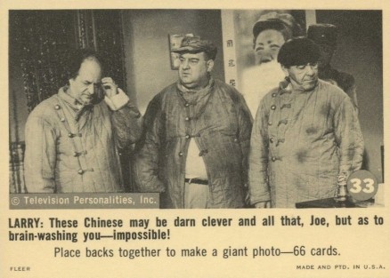 1966 The 3 Stooges These Chinese May be Darn Clever #33 Non-Sports Card