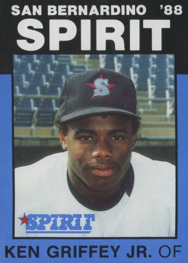 1988 Best San Bernardino Spirit Ken Griffey Jr. #1b Baseball Card
