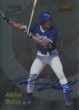1998 Bowman's Best Certified Autograph Adrian Beltre #120 Baseball Card