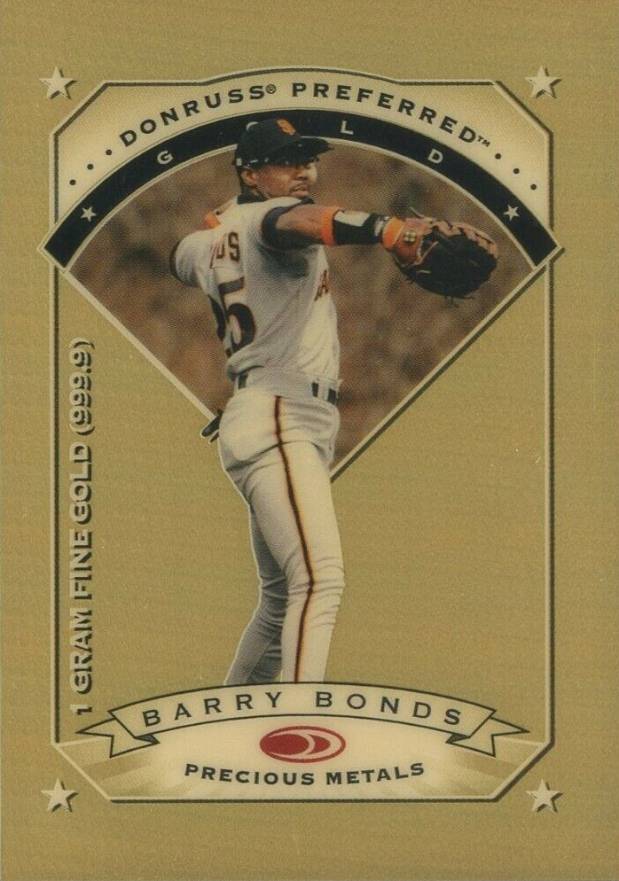 1997 Donruss Preferred Precious Metals Barry Bonds #17 Baseball Card