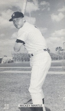 1960 J.D. McCarthy Postcards Mickey Mantle # Baseball Card