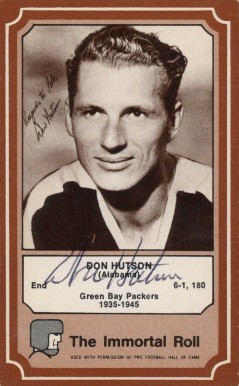 1975 Fleer Hall of Fame Don Hutson #18 Football Card