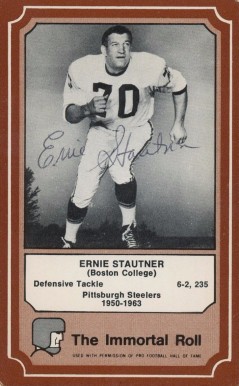 1975 Fleer Hall of Fame Ernie Stautner #64 Football Card