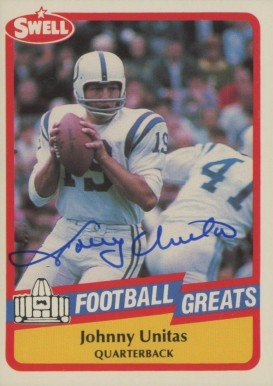 1989 Swell Greats Johnny Unitas #104 Football Card