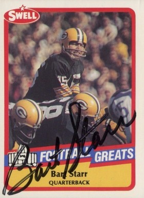 1989 Swell Greats Bart Starr #101 Football Card