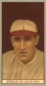 1912 Brown Backgrounds Red Cycle William Steele #174 Baseball Card