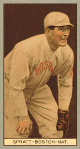 1912 Brown Backgrounds Red Cycle Harry Lee Spratt #171 Baseball Card