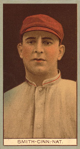 1912 Brown Backgrounds Red Cycle Frank E. Smith #167 Baseball Card