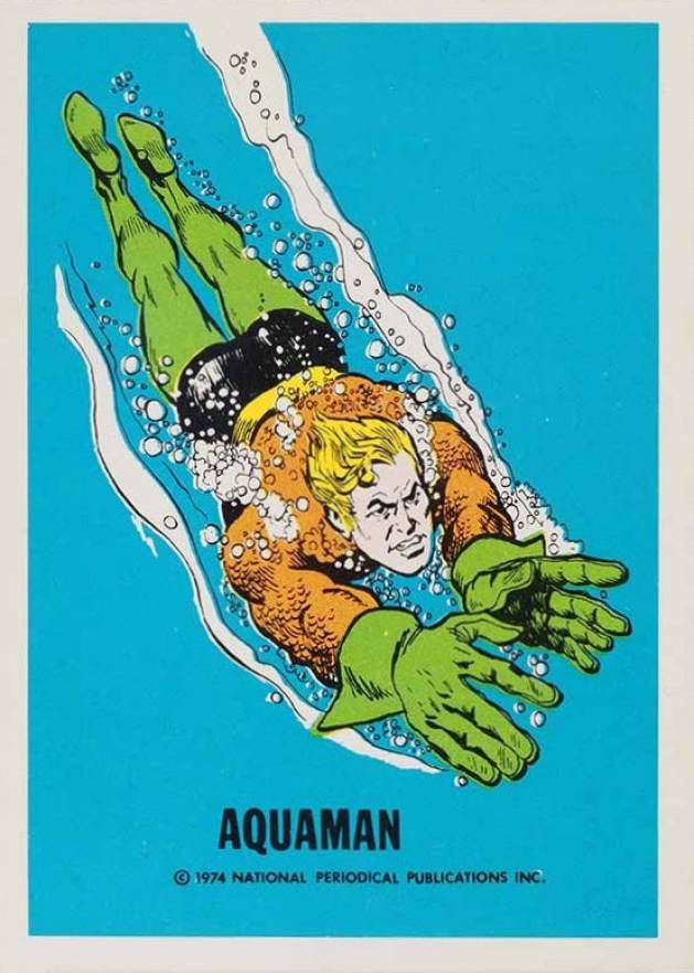 1974 Warner Bros. National Periodical Cards Aquaman # Non-Sports Card