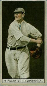 1912 Brown Backgrounds Red Cycle William McKechnie #121 Baseball Card