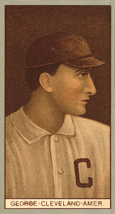 1912 Brown Backgrounds Red Cycle Lefty George #65 Baseball Card