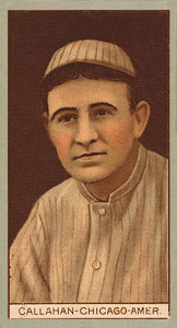 1912 Brown Backgrounds Red Cycle John James Callahan #24 Baseball Card