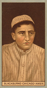 1912 Brown Backgrounds Red Cycle Russell Blackburne #15 Baseball Card