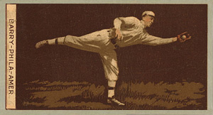 1912 Brown Backgrounds Red Cycle Jack Barry #8 Baseball Card