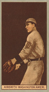 1912 Brown Backgrounds Red Cycle Edward Ainsmith #2 Baseball Card