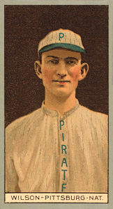 1912 Brown Backgrounds Red Cross Owen Wilson #198 Baseball Card