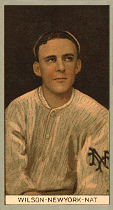 1912 Brown Backgrounds Red Cross Arthur Wilson #197 Baseball Card