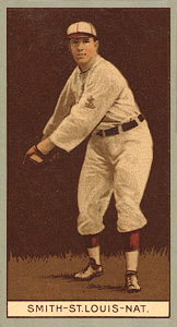 1912 Brown Backgrounds Red Cross Wallace Smith #168 Baseball Card