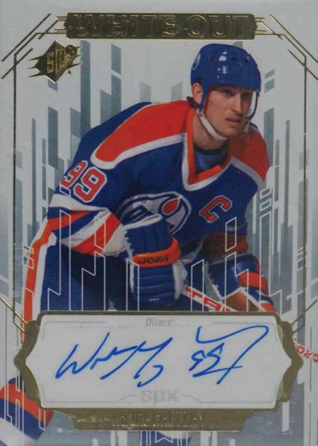 2016 SPx White Out Autograph Wayne Gretzky #WO-WG Hockey Card