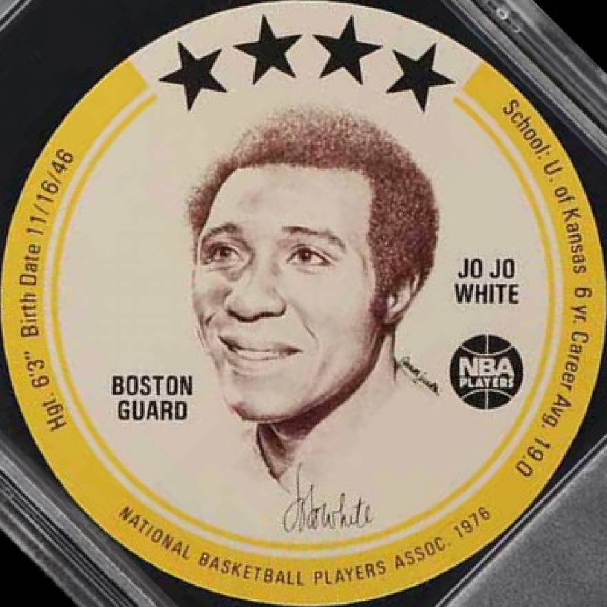 1976 Buckmans Discs Jo Jo White # Basketball Card