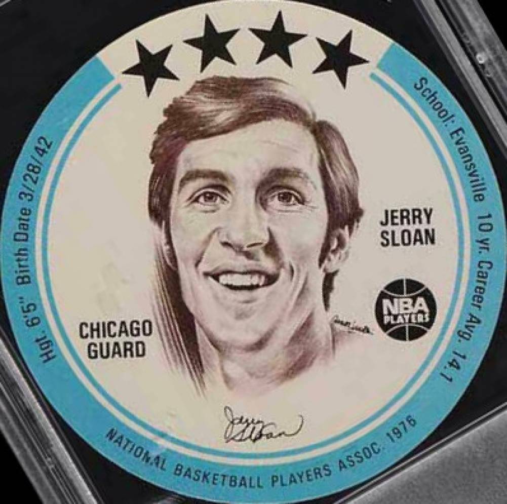 1976 Buckmans Discs Jerry Sloan # Basketball Card