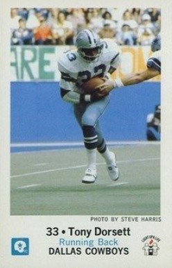 1979 Cowboys Police Tony Dorsett #33 Football Card