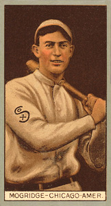 1912 Brown Backgrounds Broadleaf Geo. Mogridge #130 Baseball Card