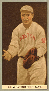 1912 Brown Backgrounds Broadleaf Irving Lewis #104 Baseball Card