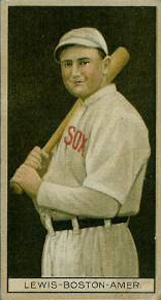 1912 Brown Backgrounds Broadleaf Duffy Lewis #103 Baseball Card