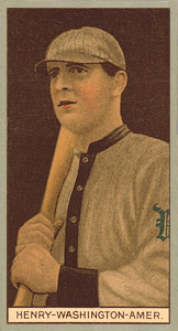 1912 Brown Backgrounds Broadleaf John Henry #78 Baseball Card