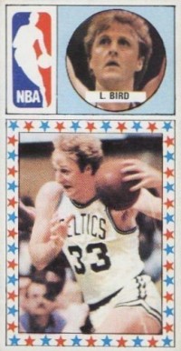 1986 Merchante Spanish Larry Bird #160 Basketball Card