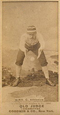 1887 Old Judge Zinn, C, Athletics #512-2a Baseball Card