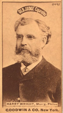1887 Old Judge Harry Wright, Man'g. Philas #510-3a Baseball Card