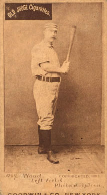 1887 Old Judge Wood, Left Field, Philadelphia #508-1b Baseball Card