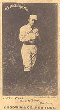 1887 Old Judge Wise, Short Stop, Boston. #506-2a Baseball Card