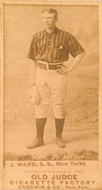 1887 Old Judge J. Ward, S.S., New Yorks #478-3b Baseball Card