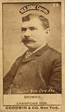 1887 Old Judge Chris Von Der Ahe, Brown's Champion #476-1a Baseball Card