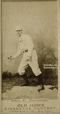 1887 Old Judge Viau, P., Cincinnatti #473-5a Baseball Card