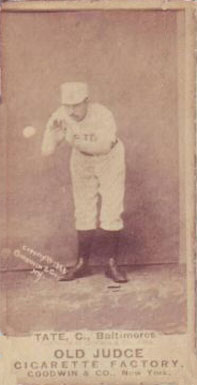 1887 Old Judge Tate, C., Baltimores #452-3c Baseball Card