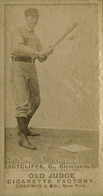 1887 Old Judge Sutcliffe, C., Clevelands #447-5a Baseball Card