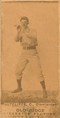 1887 Old Judge Sutcliffe, C., Clevelands #447-2a Baseball Card